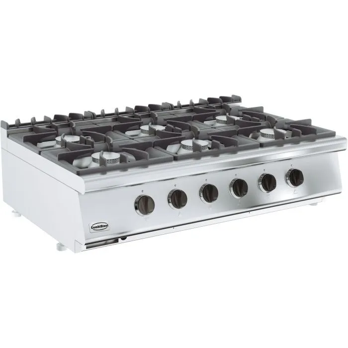 CombiSteel Base 700 Gas RANGE Boiling Hobs 6 Burner