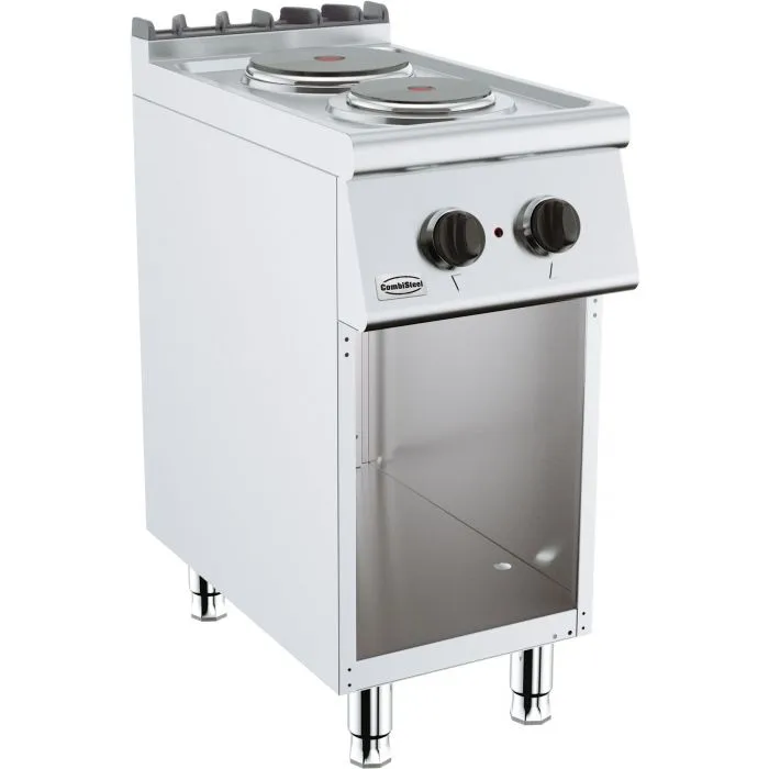 Electric range cooker - PR74A - mbm - commercial / 1 oven / 2 burner