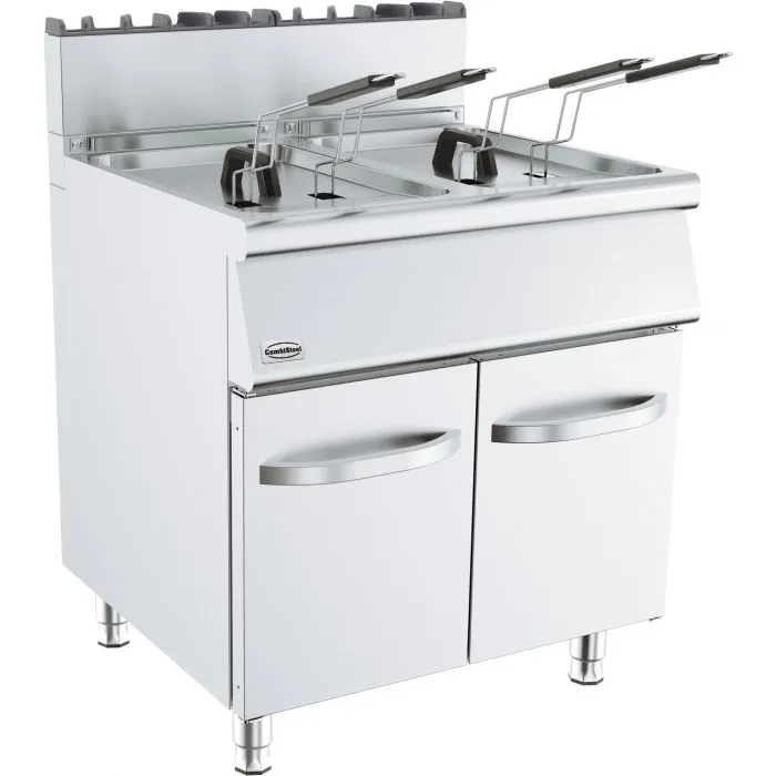 CombiSteel Base 700 Gas Fryer 2X15L Basket