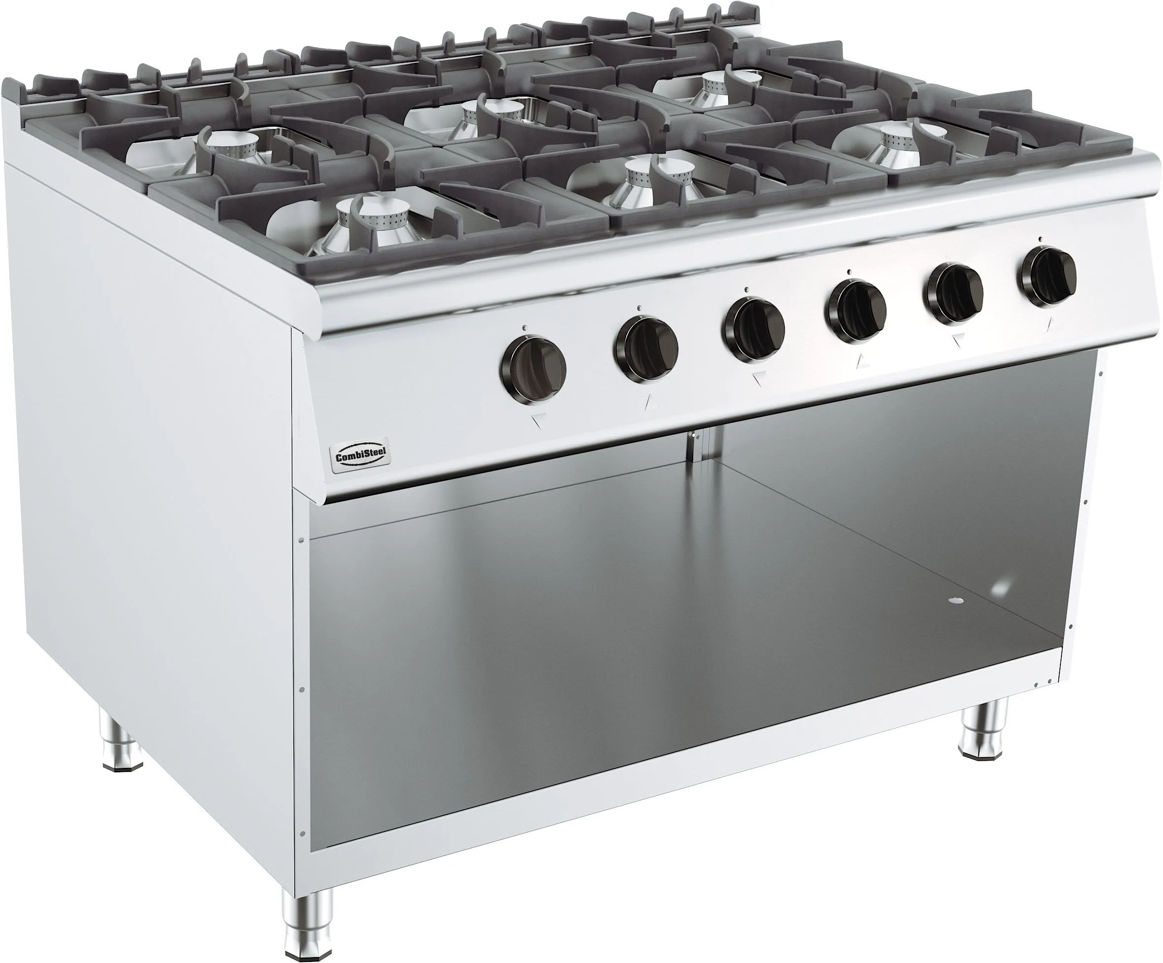 CombiSteel Base 900 Freestanding Gas Cooker Range 6 Burners