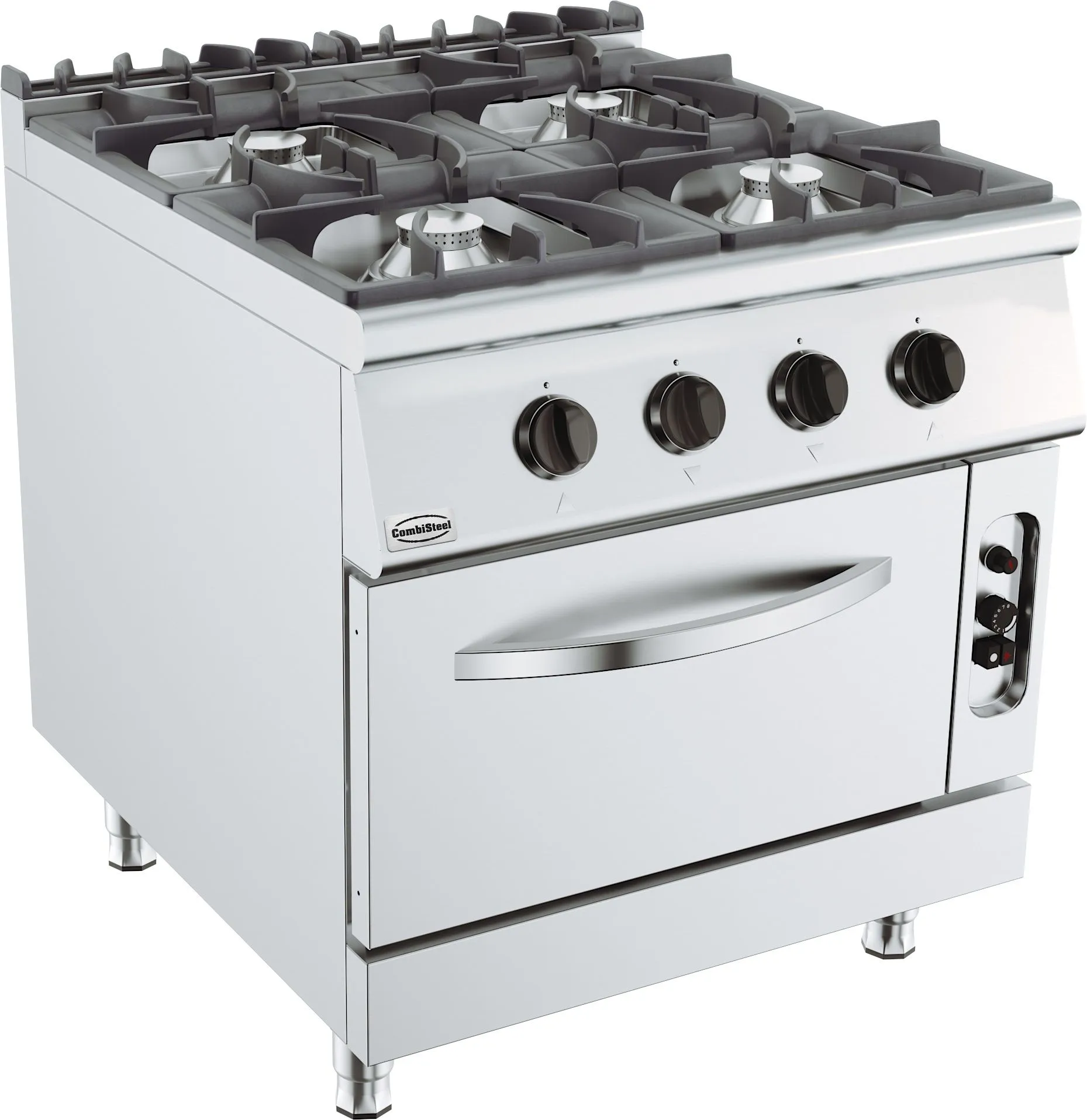 CombiSteel Base 900 Freestanding Gas Stove 4 Burner With Gas Oven