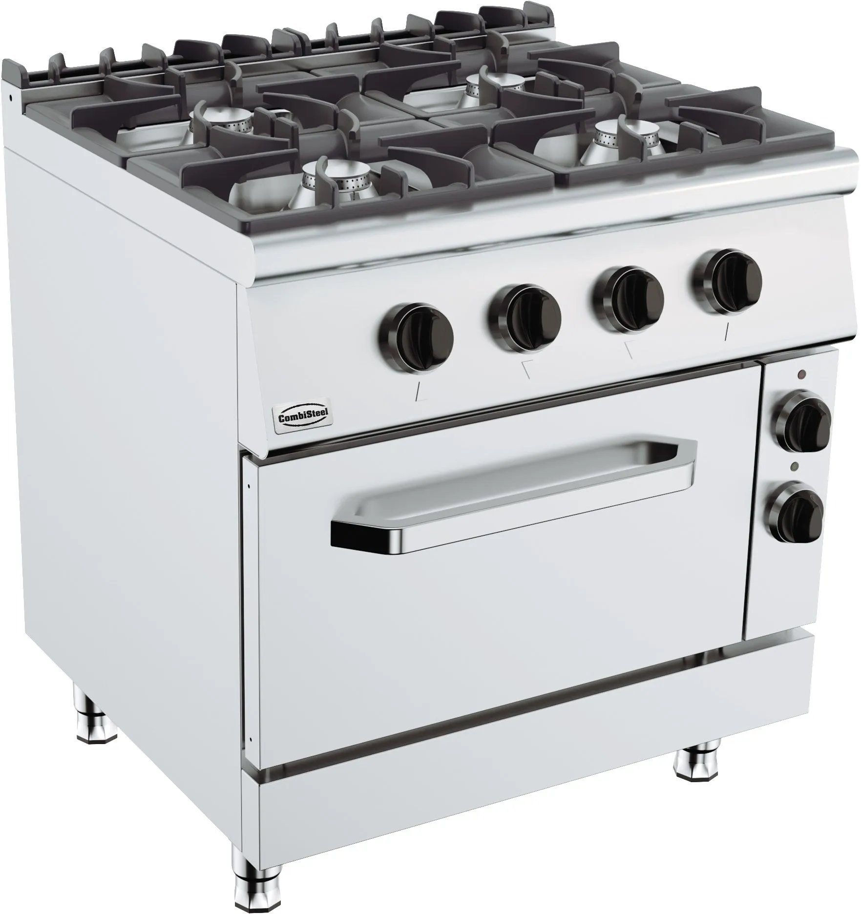 CombiSteel Base 900 Freestanding Gas Stove 4 Burner With 6 kW Electric Oven