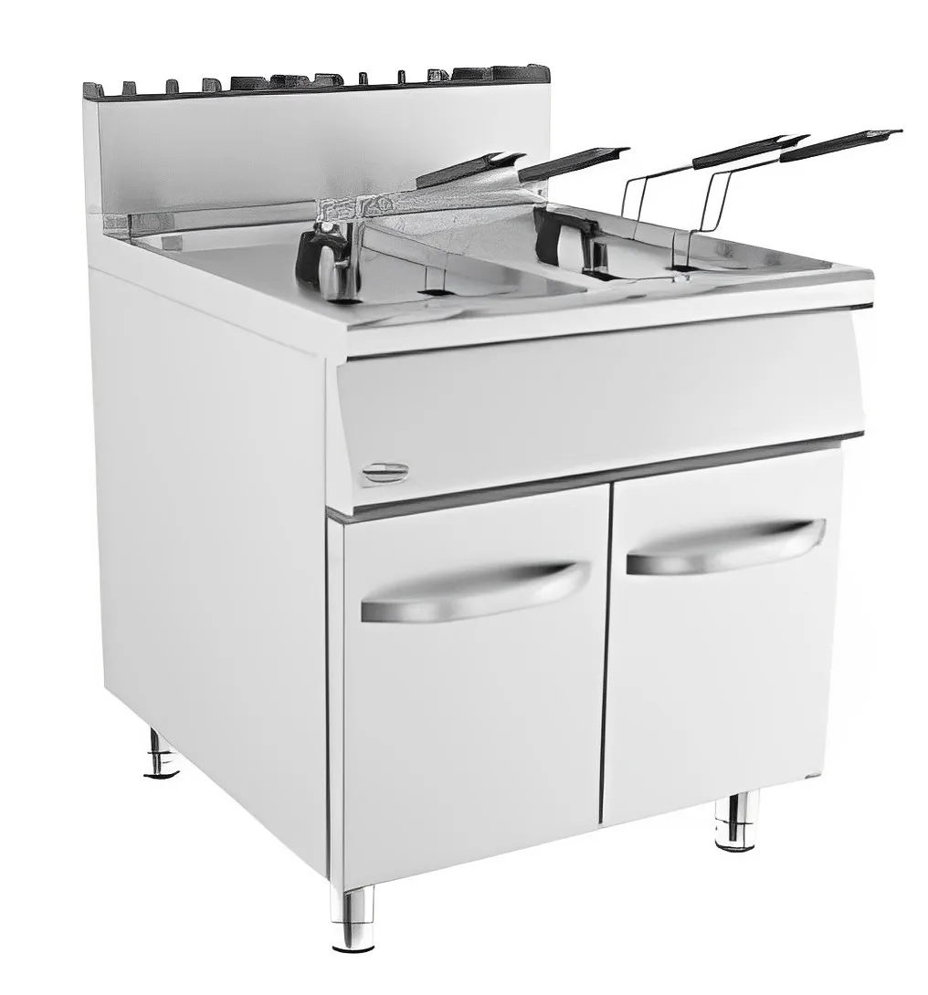 CombiSteel Base 900 Gas Fryer 2X19L Basket