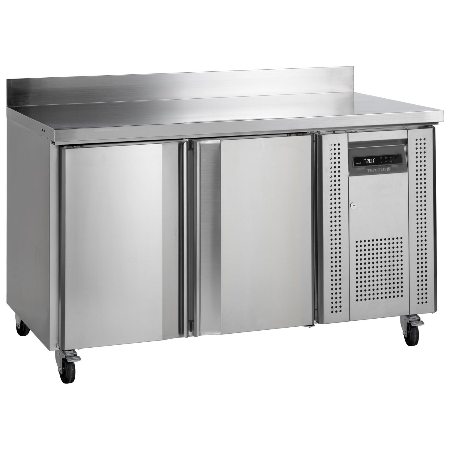 Tefcold CK7210B Stainless Steel 2 Door Salad Prep Counter Fridge