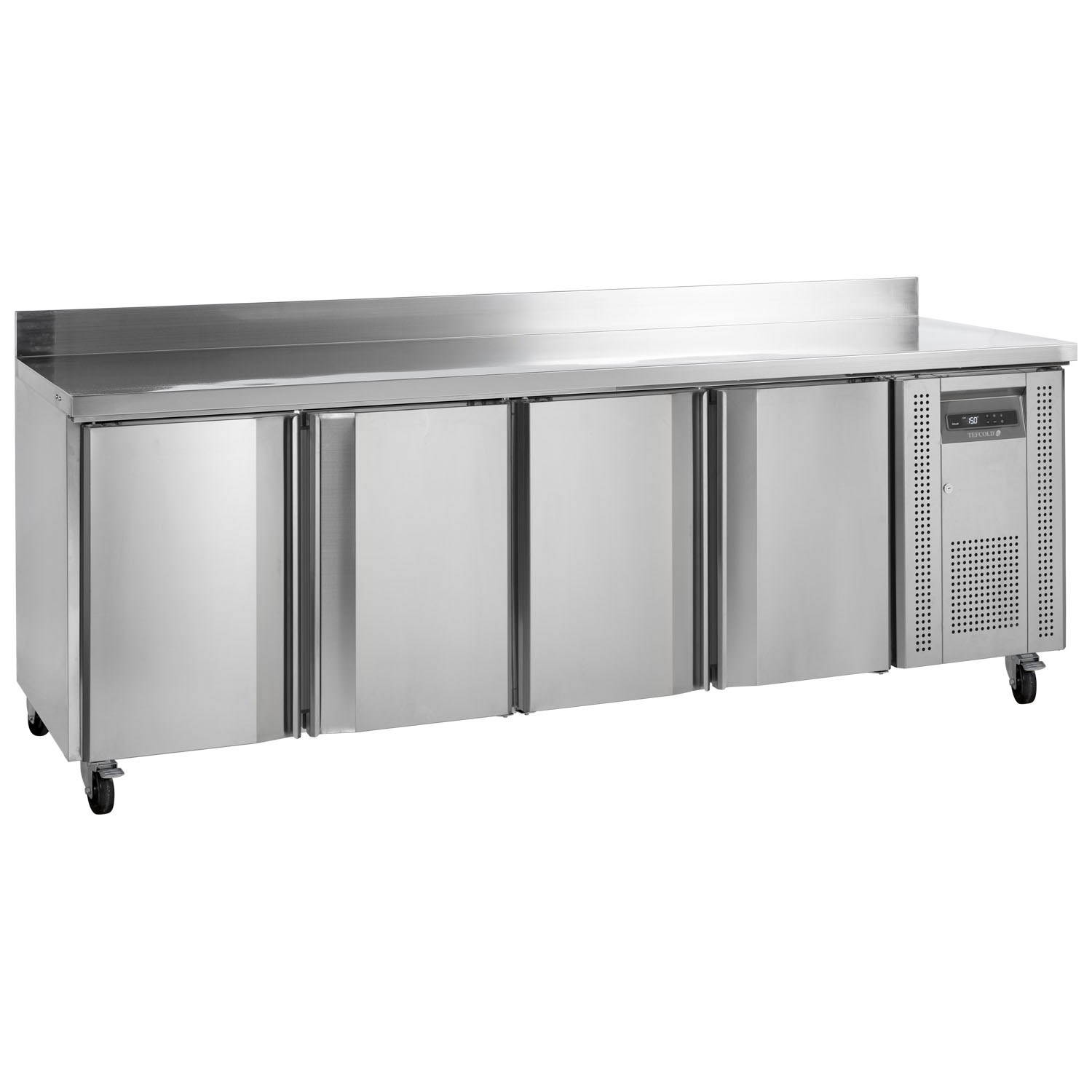 Tefcold CK7410B Stainless Steel 3 Door Salad Prep Counter Fridge