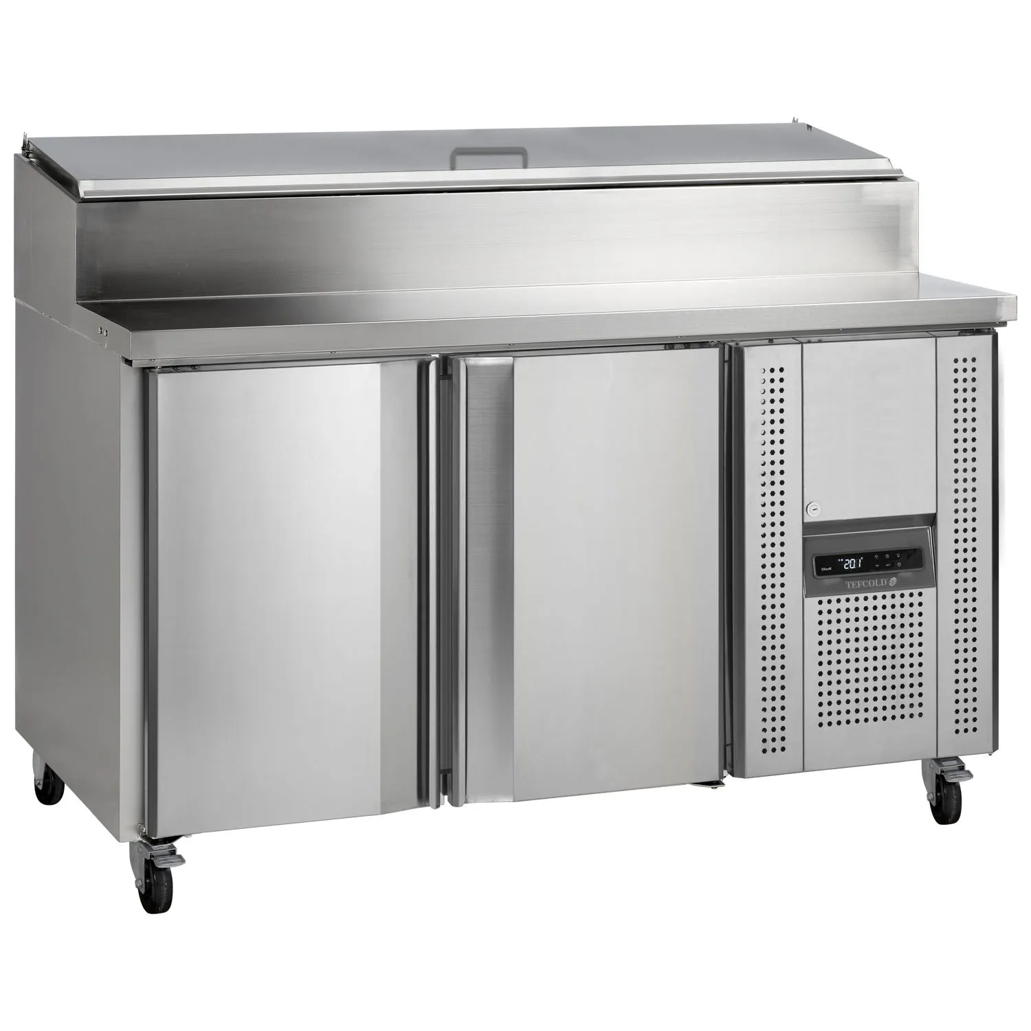 Tefcold SS-P Range 2 Doors Pizza Prep Counter Fridge