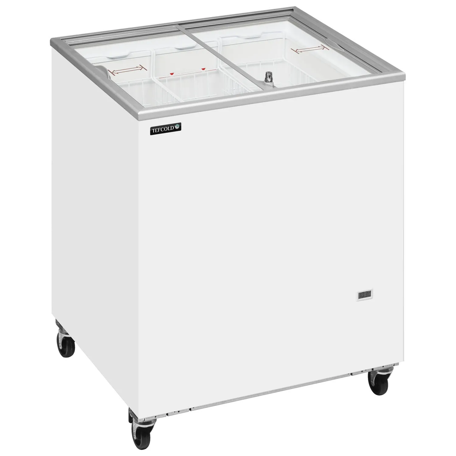 Tefcold IC-SC Range Sliding Flat Glass Lid Chest Freezer