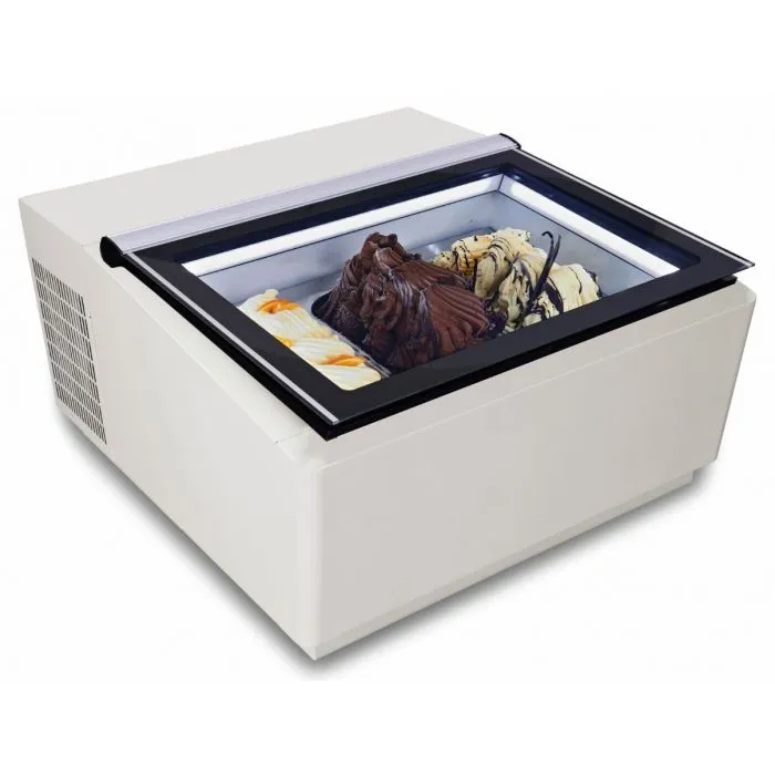 CombiSteel Ice Cream Display Customer Side Open CounterTop White