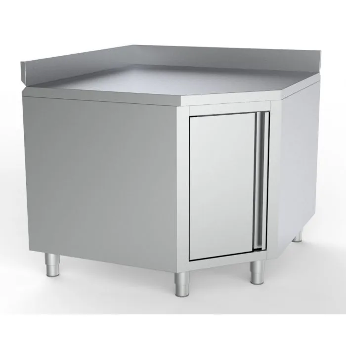 CombiSteel Worktable Corner With Door And Upstand 1000/1000 For 600Mm Tables