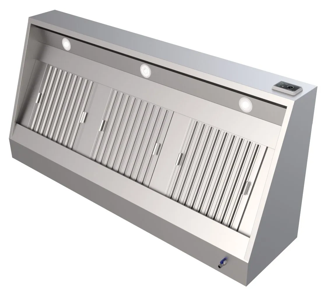 CombiSteel Wall-Mounted Extractor Hood with Fan 1100 1600MM