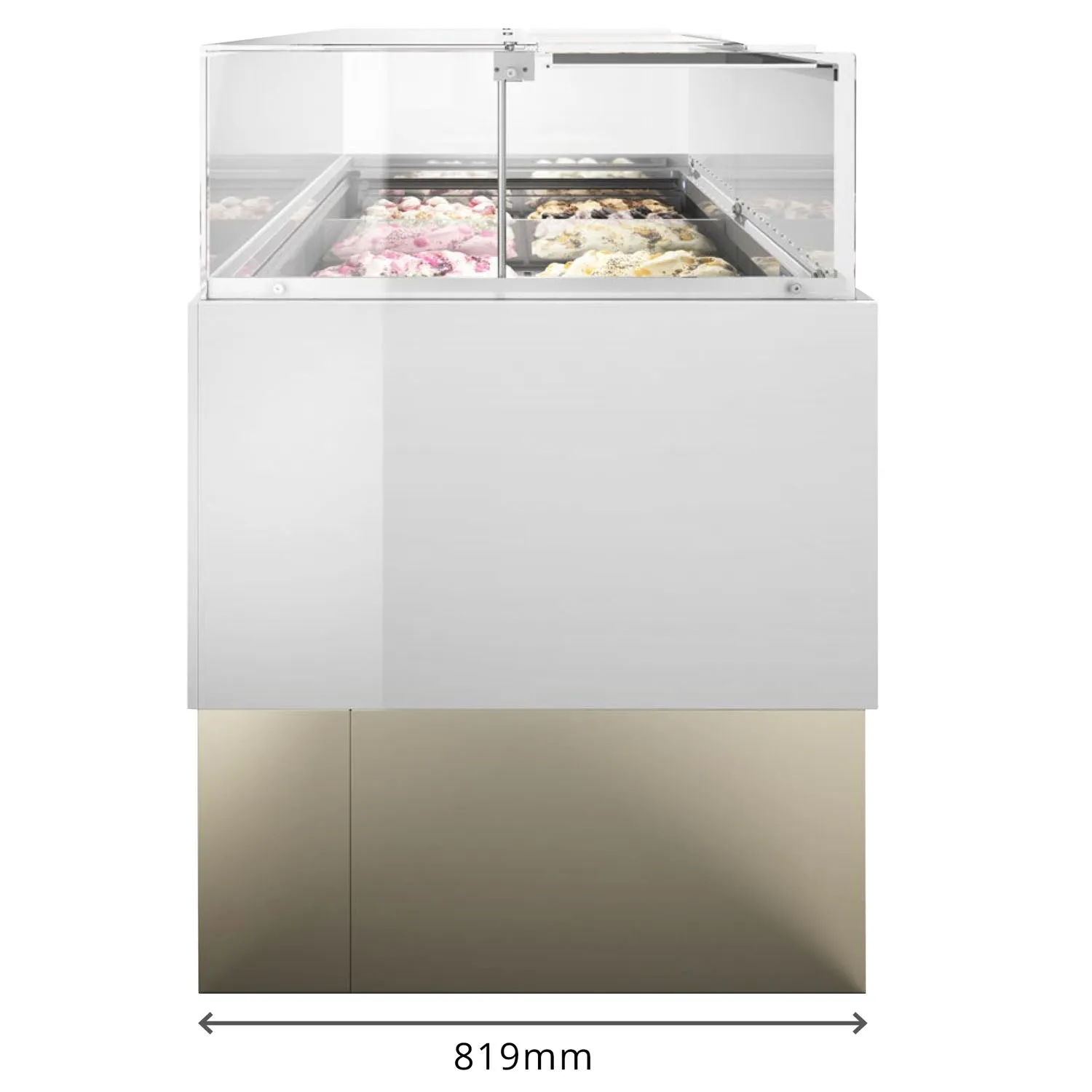 ISA Delta RV Ventilated Scoop Ice Cream Display