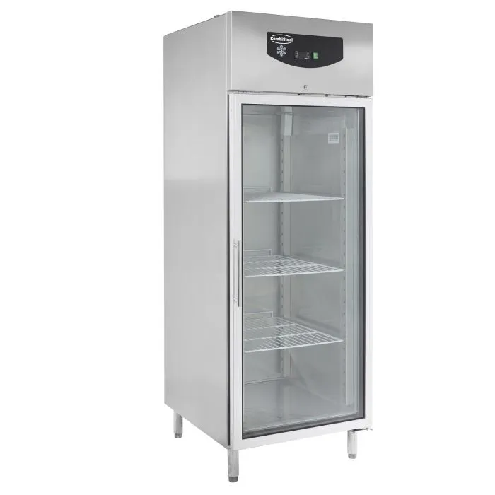 CombiSteel Stainless Steel Glass Door Freezer 597 Litre