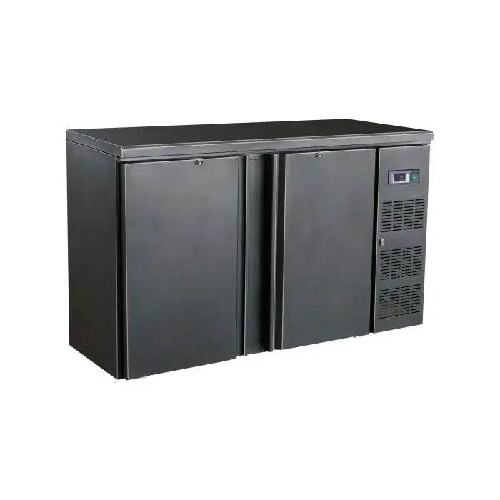 CombiSteel Backbar Cooler Black 2 Doors