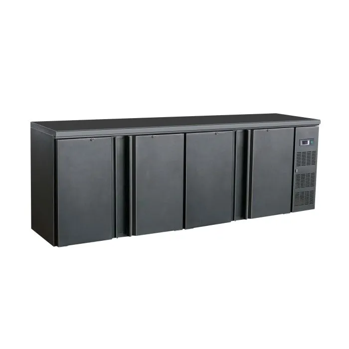 CombiSteel Backbar Cooler Black 4 Doors