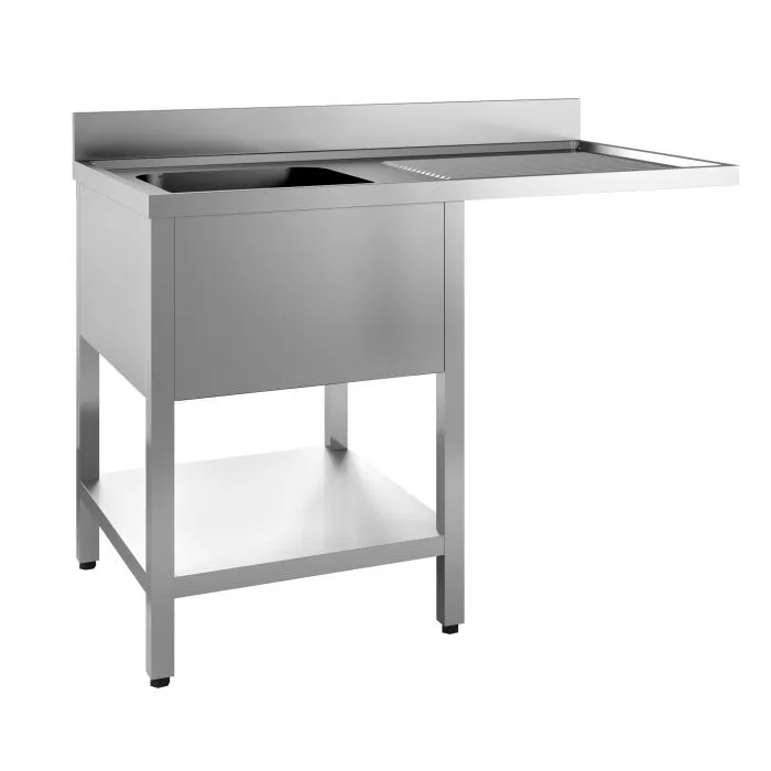 CombiSteel 700 Stainless Steel Sink Unit Flat Packed 1 Left Standing Range