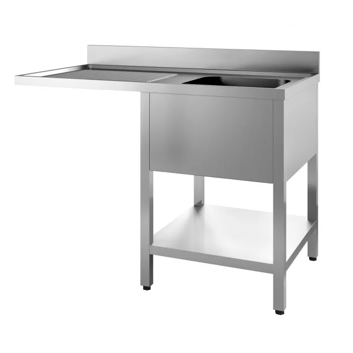 CombiSteel 700 Stainless Steel Sink Unit Flat Packed 1 Right Standing Range