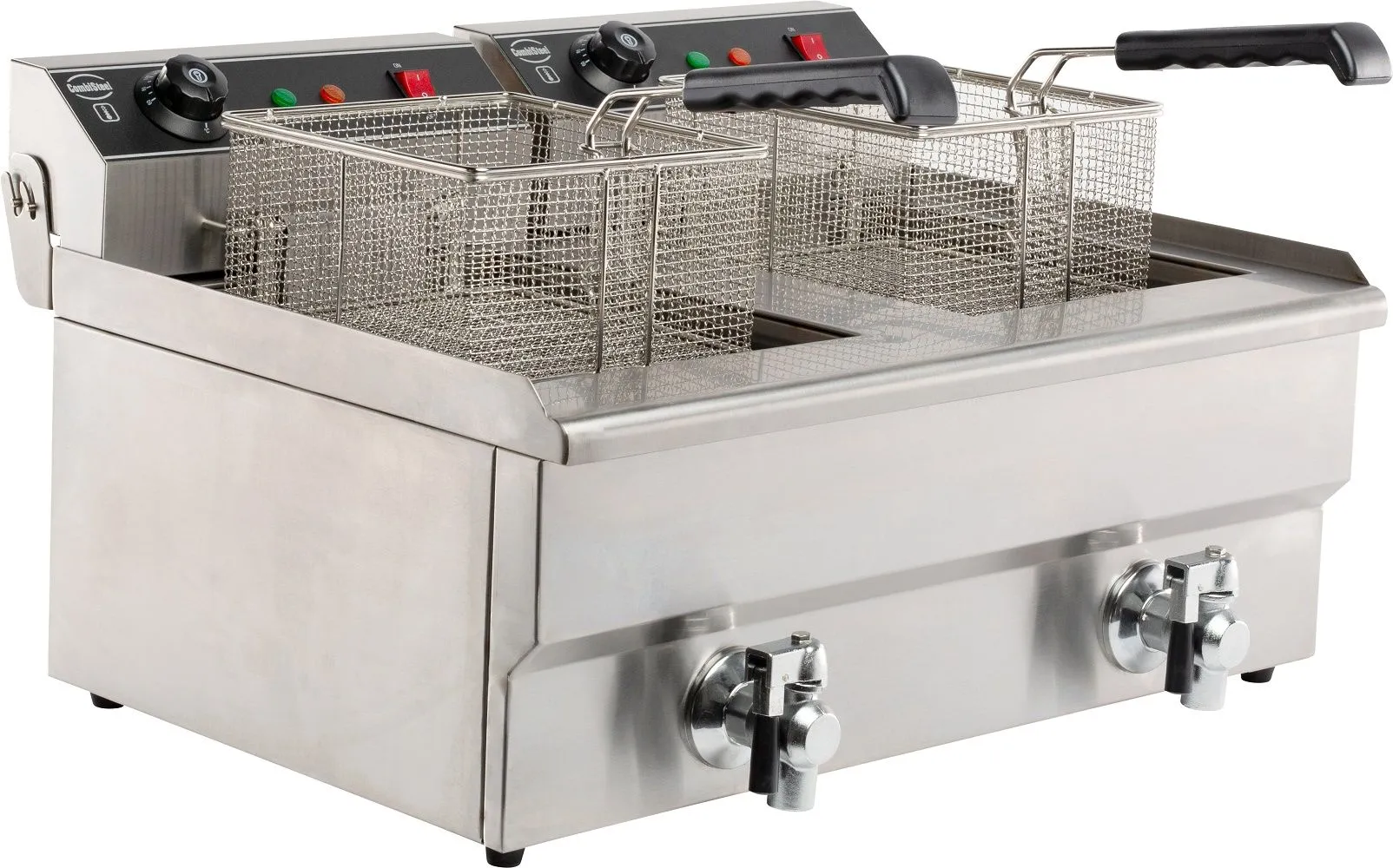 CombiSteel Twin Tank Electric CounterTop Fryer 2x8 Litre