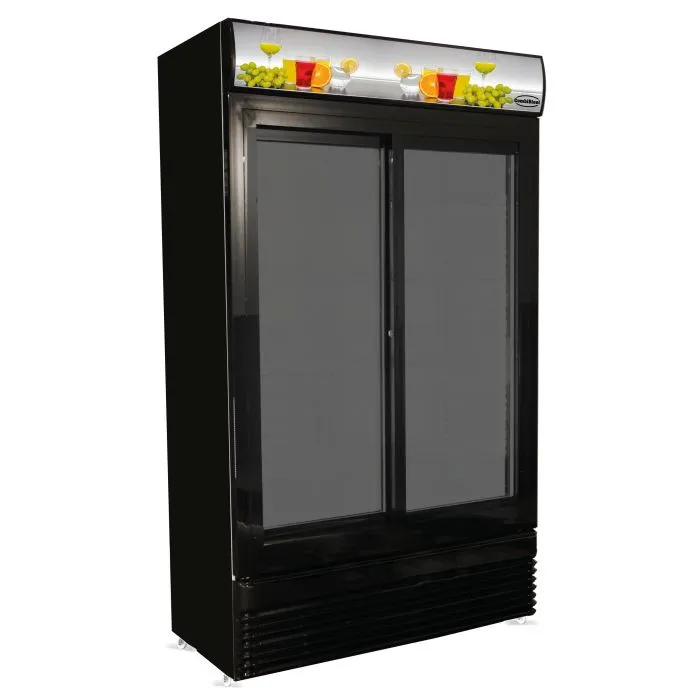 CombiSteel Refrigerator 780 Double Litre Black