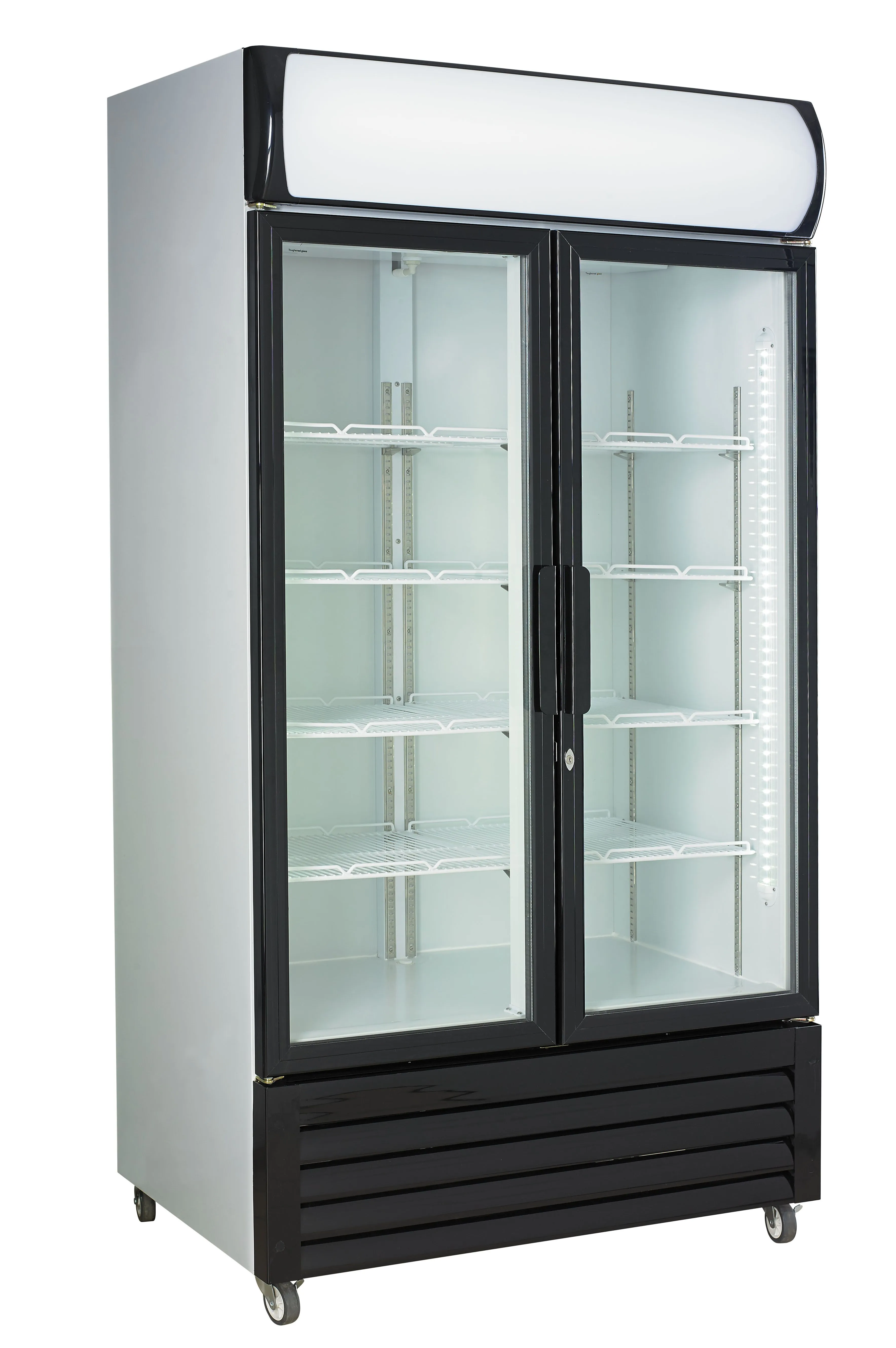 CombiSteel 2 Door Glass Display Fridge