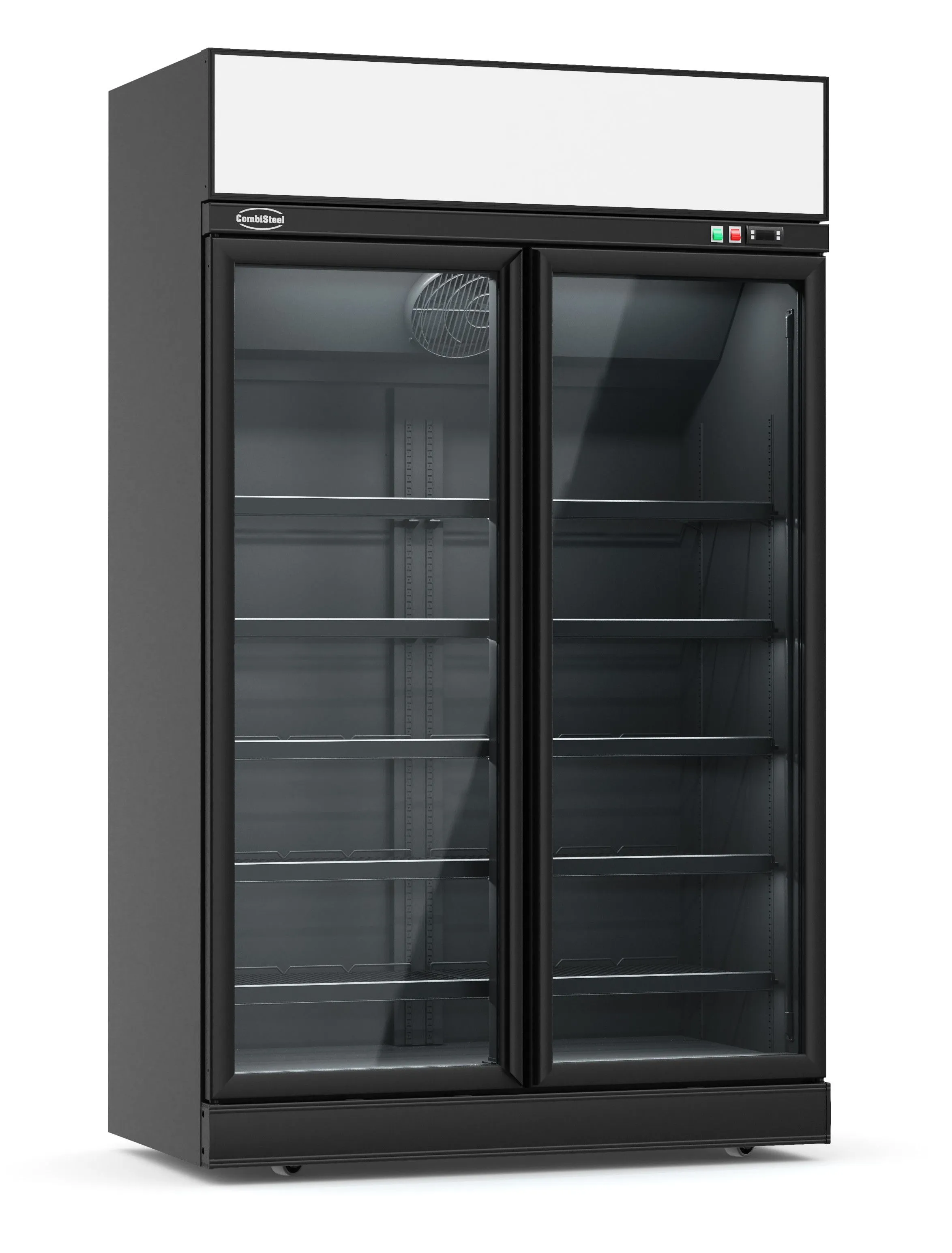 Combi Steel Glass Door Fridge INS-1000R BL