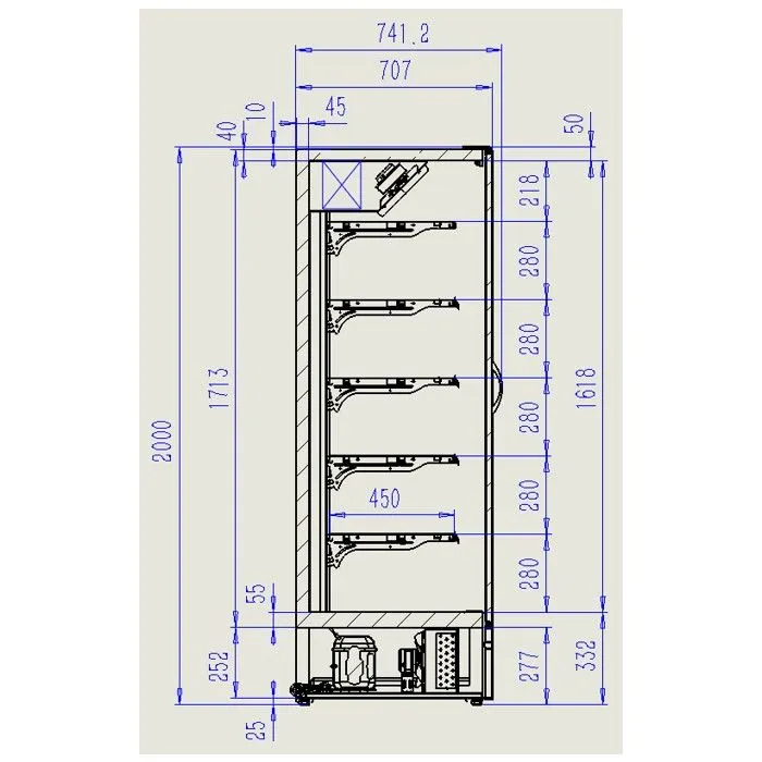 CombiSteel Wall Mounted Unit Marco 1.9