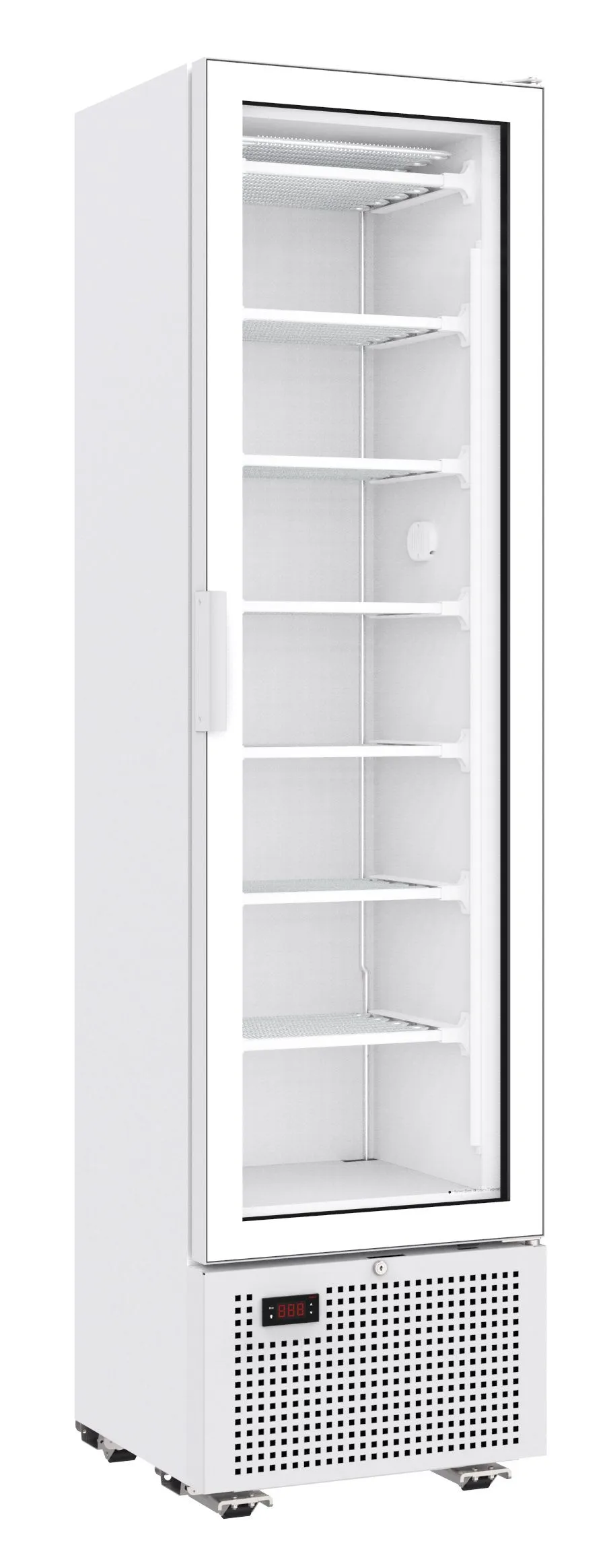 CombiSteel Upright Glass Door Freezer 221 Lt White