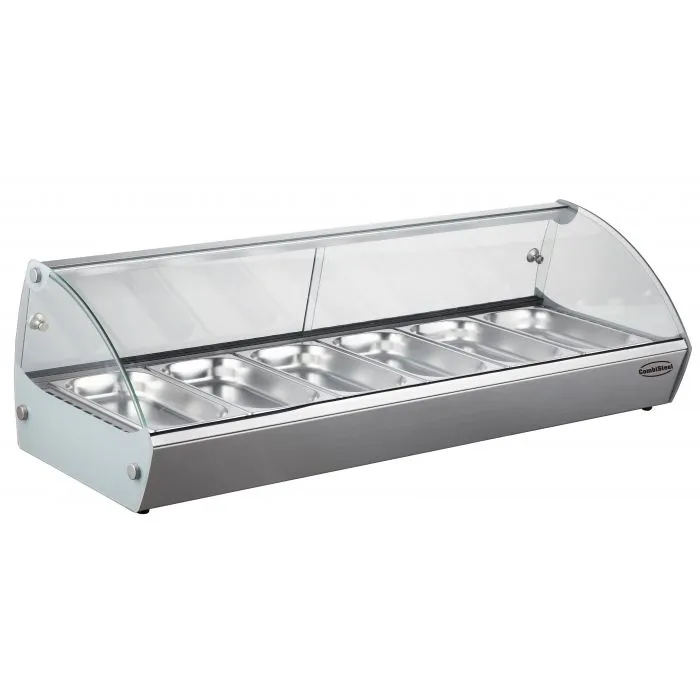 CombiSteel Hot Display 6 x 1/3 Gastronorm Curved