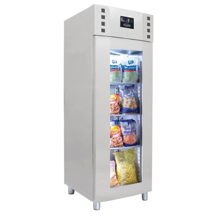 CombiSteel Stainless Steel Glass Door Freezer 700 Litre