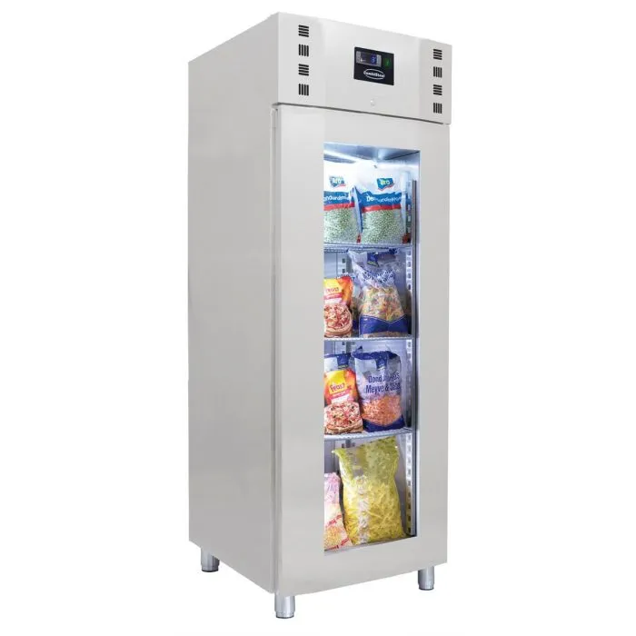 CombiSteel Refrigerator Mono Block Stainless Steel Glass Door 700 Litre