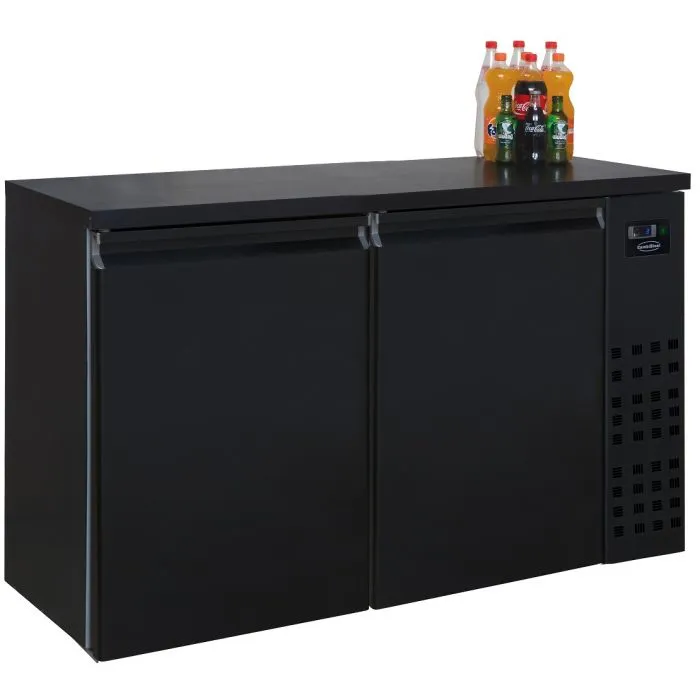 CombiSteel Backbar Counter 2 Black Doors