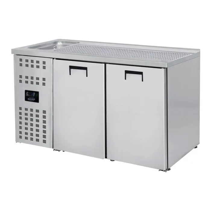 CombiSteel Beer Counter 2 Doors 1 Sink Left Motor