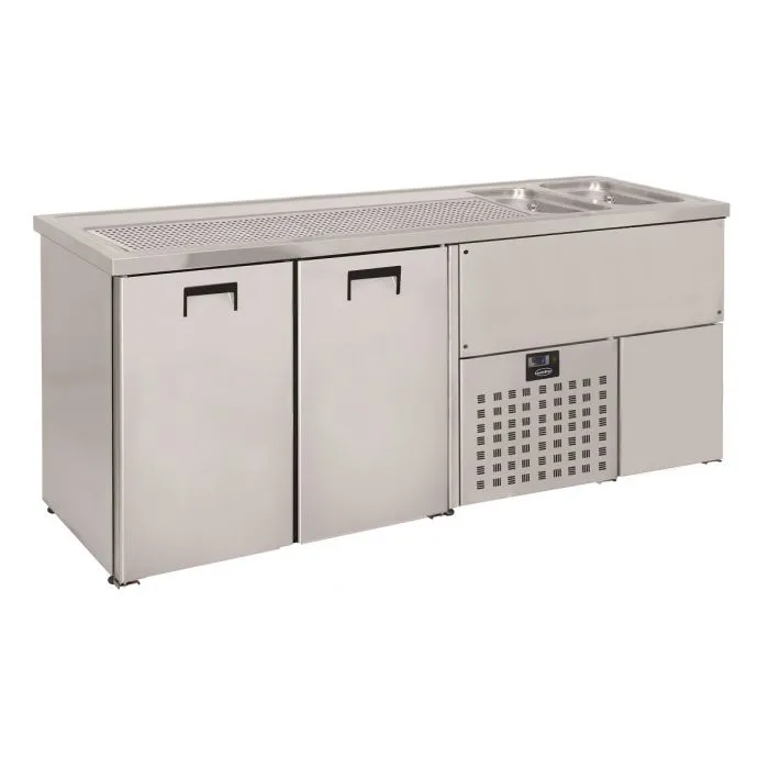 CombiSteel Beer Counter 2 Doors 2 Sinks Right Motor