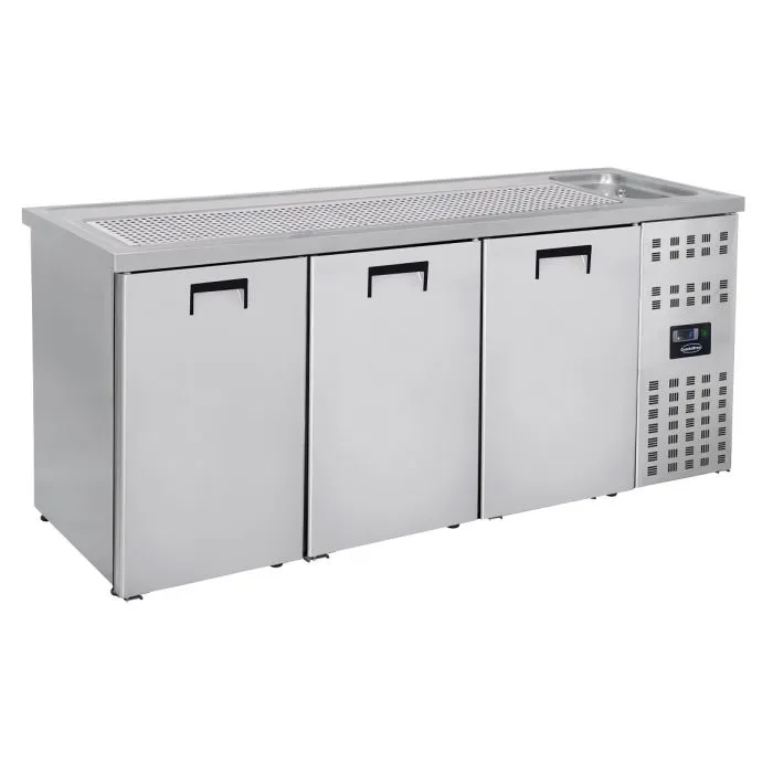 CombiSteel Beer Counter 3 Doors 1 Sink Right Motor