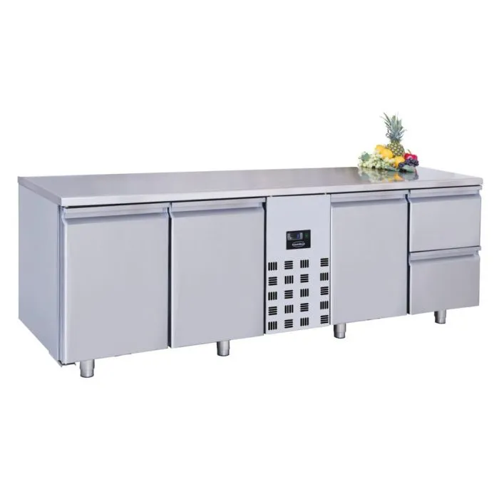 CombiSteel Counter 700 Refrigerator 3 Doors and 2 Drawers Mono Block