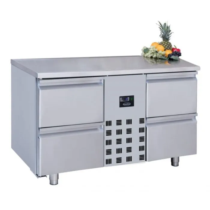 CombiSteel Counter 700 Refrigerator 4 Drawers Mono Block