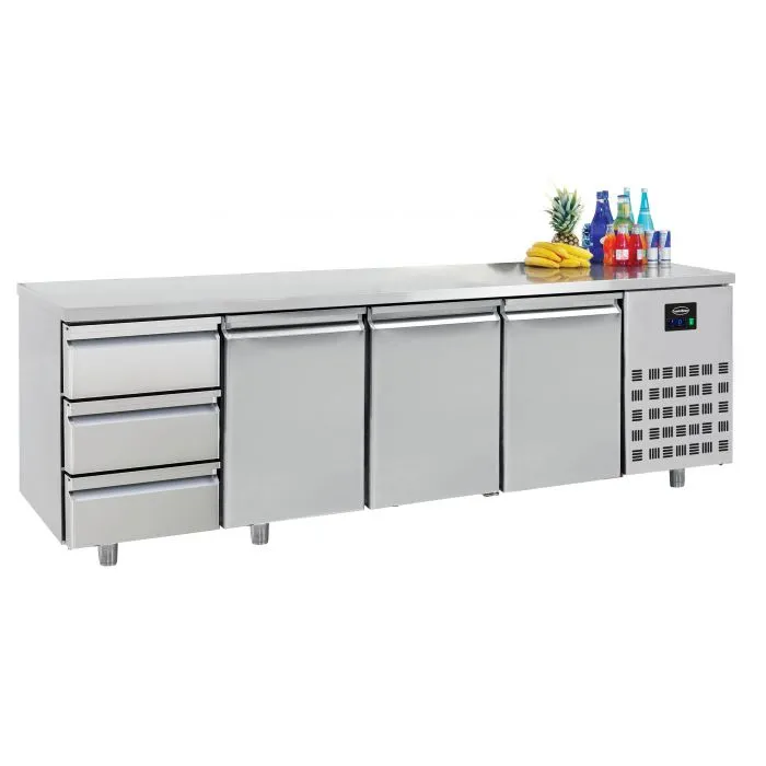 CombiSteel Counter 700 Refrigerator 3 Doors and 3 Drawers