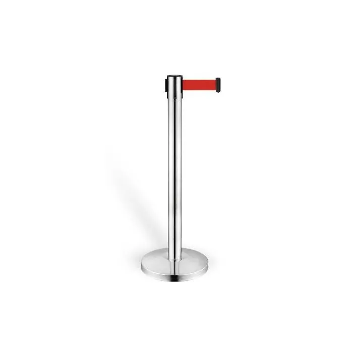 CombiSteel Retractable Belt Stanchion Stainless Steel  Set/2