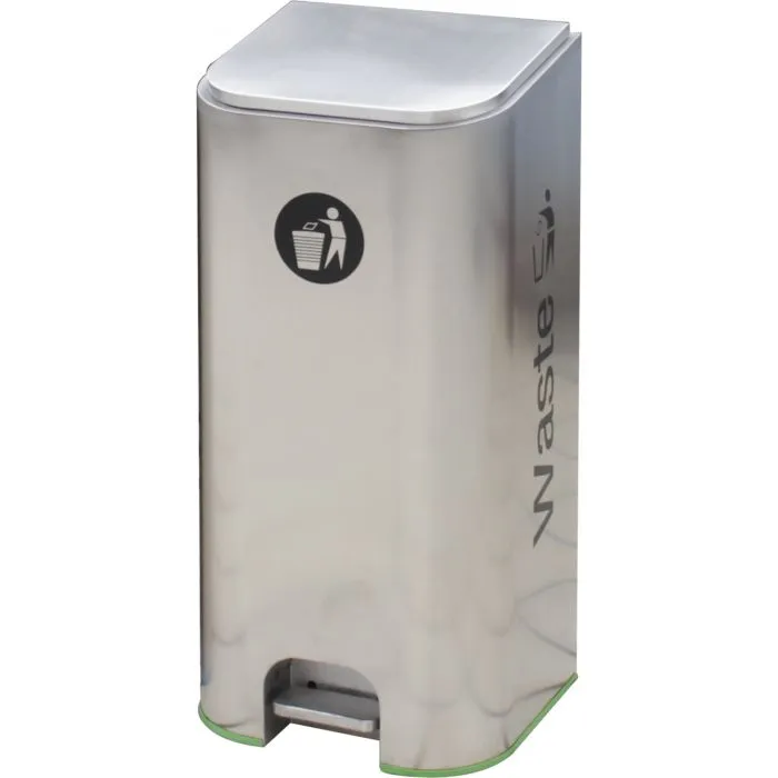 Brushed Stainless Steel Pedal Disposal Bin