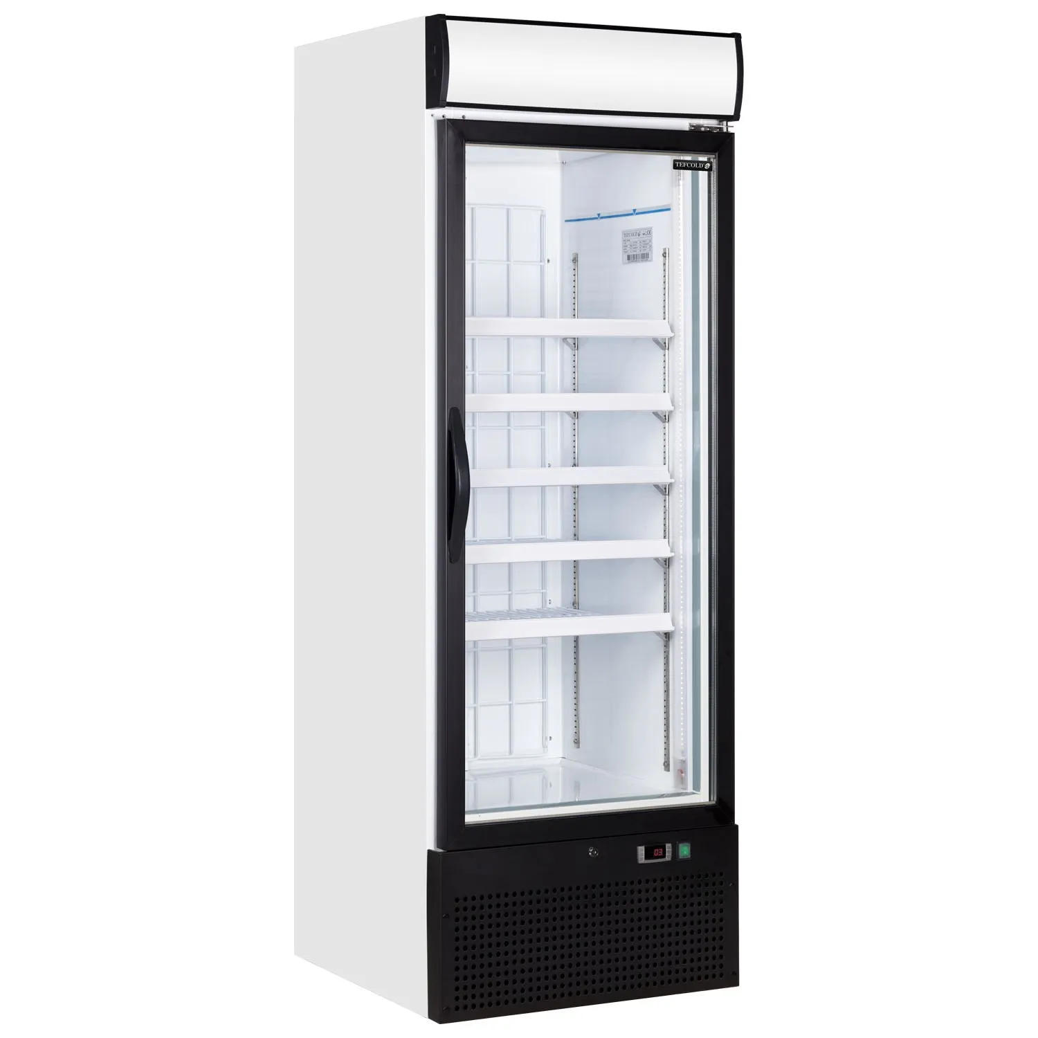 Tefcold NC2500G-UK White Glass Door Merchandiser