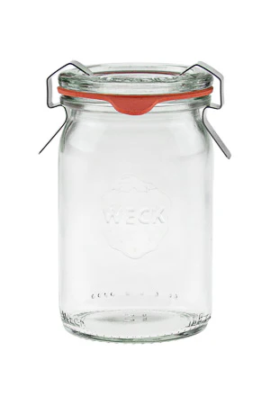 Cylinder shape glass jar