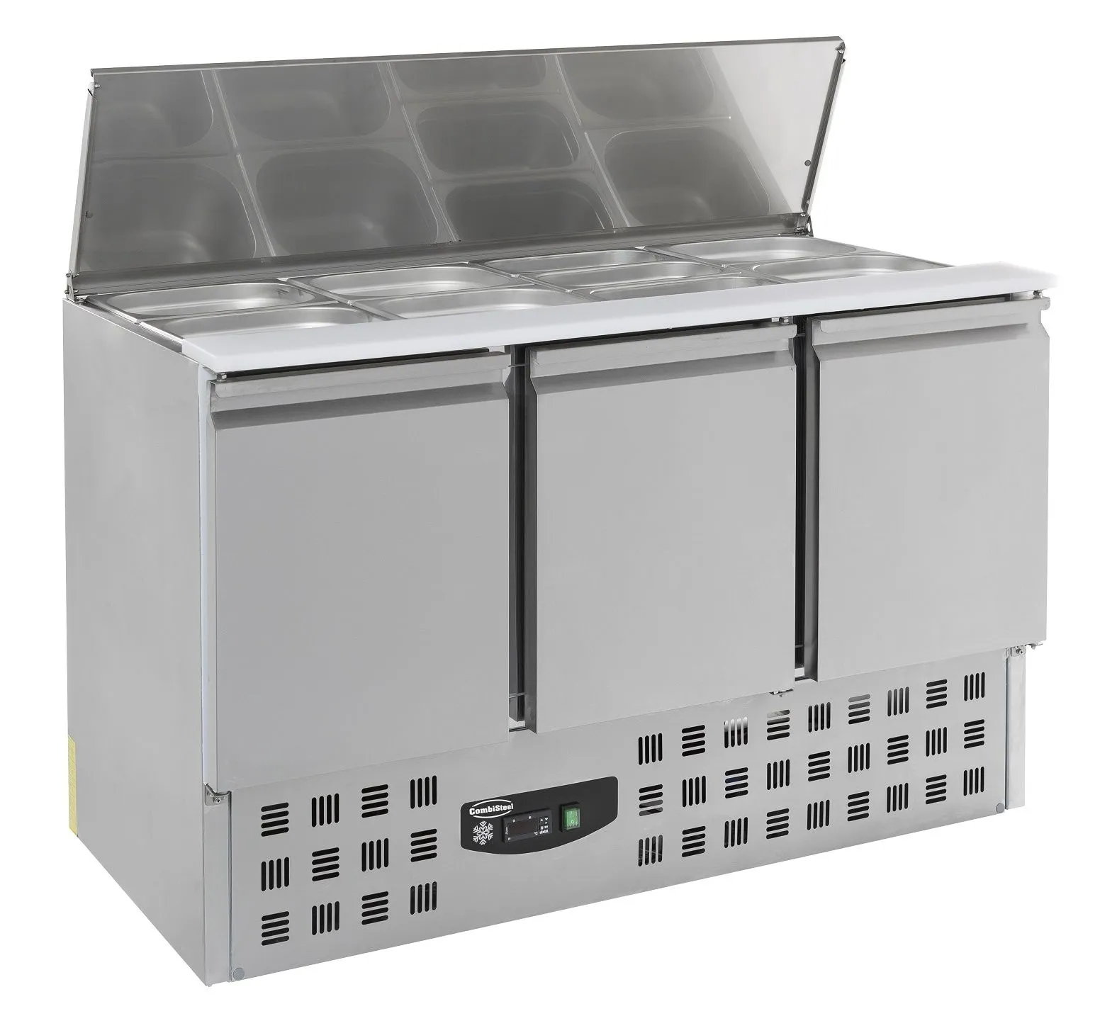 Combisteel 3 Door Saladette Prep Fridge