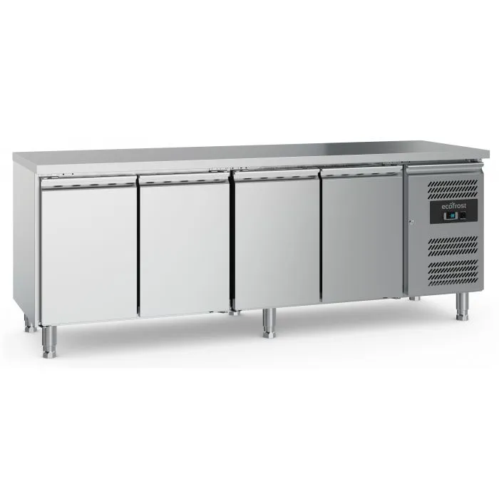 Ecofrost 700 Refrigerated Counter 4 Doors With Adjustable Feet