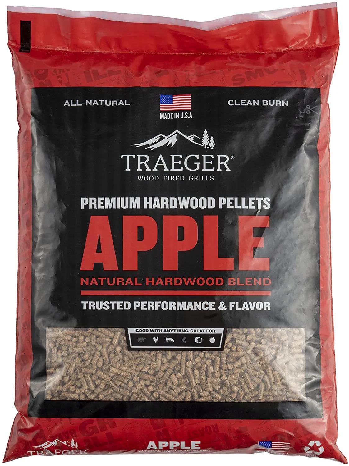 Traeger BBQ Wood Pellets Apple Flavour