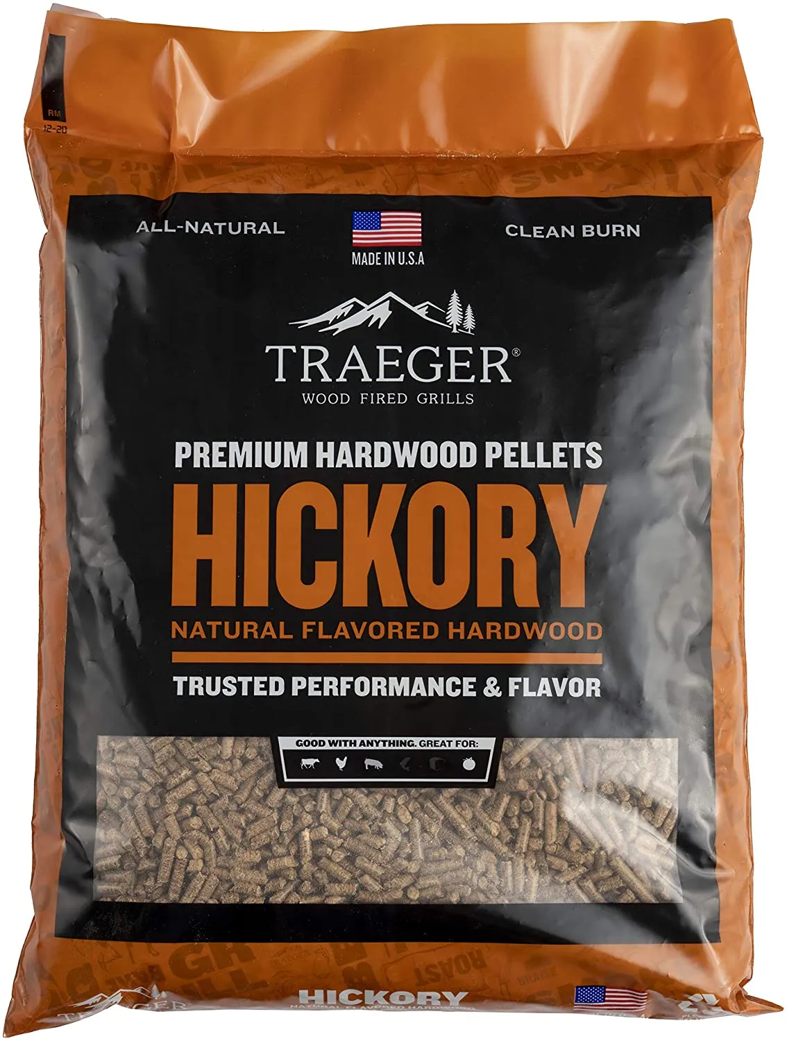 Traeger BBQ Wood Pellets Hickory Flavour