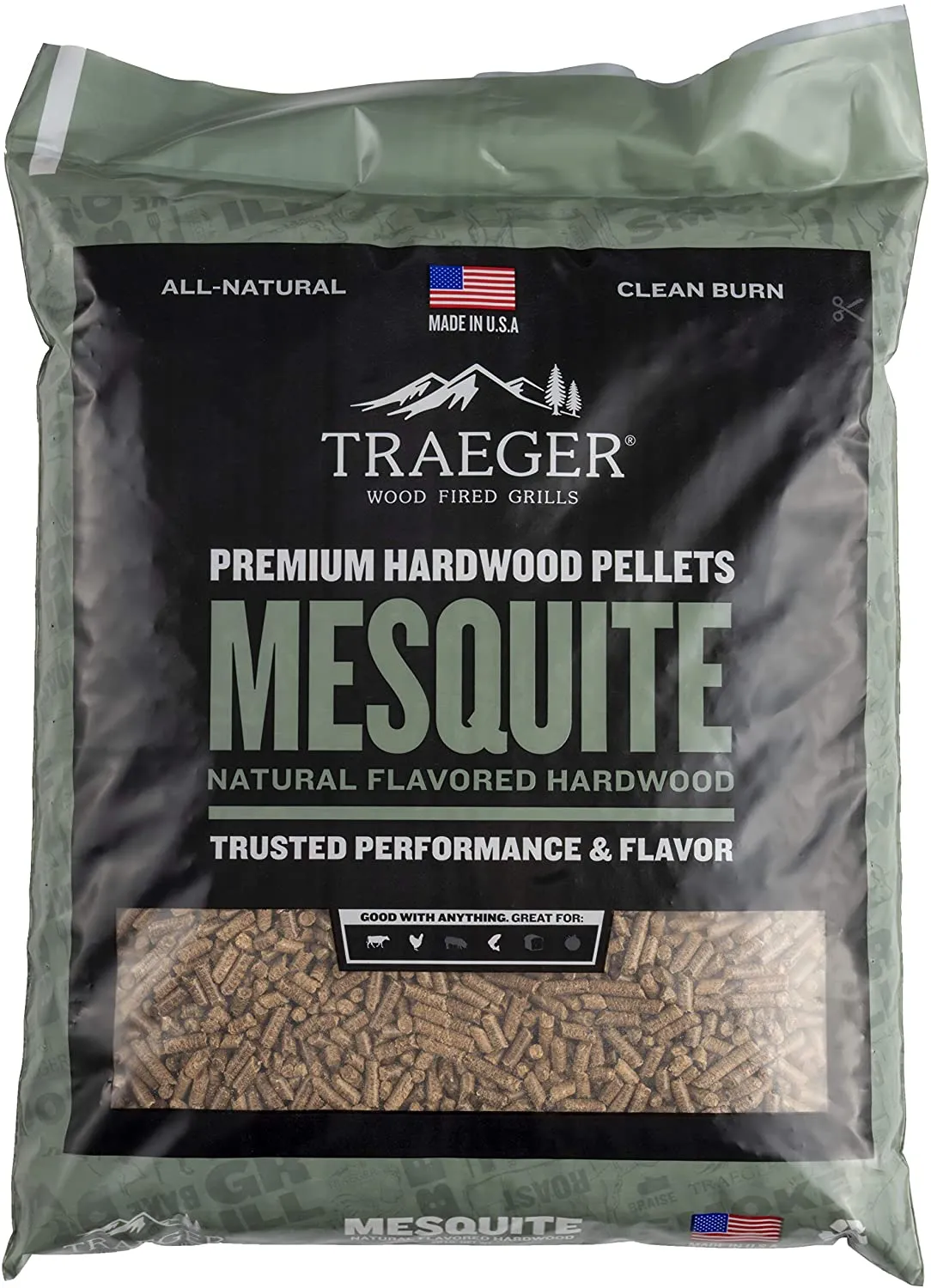 Traeger BBQ Wood Pellets Mesquite Flavour