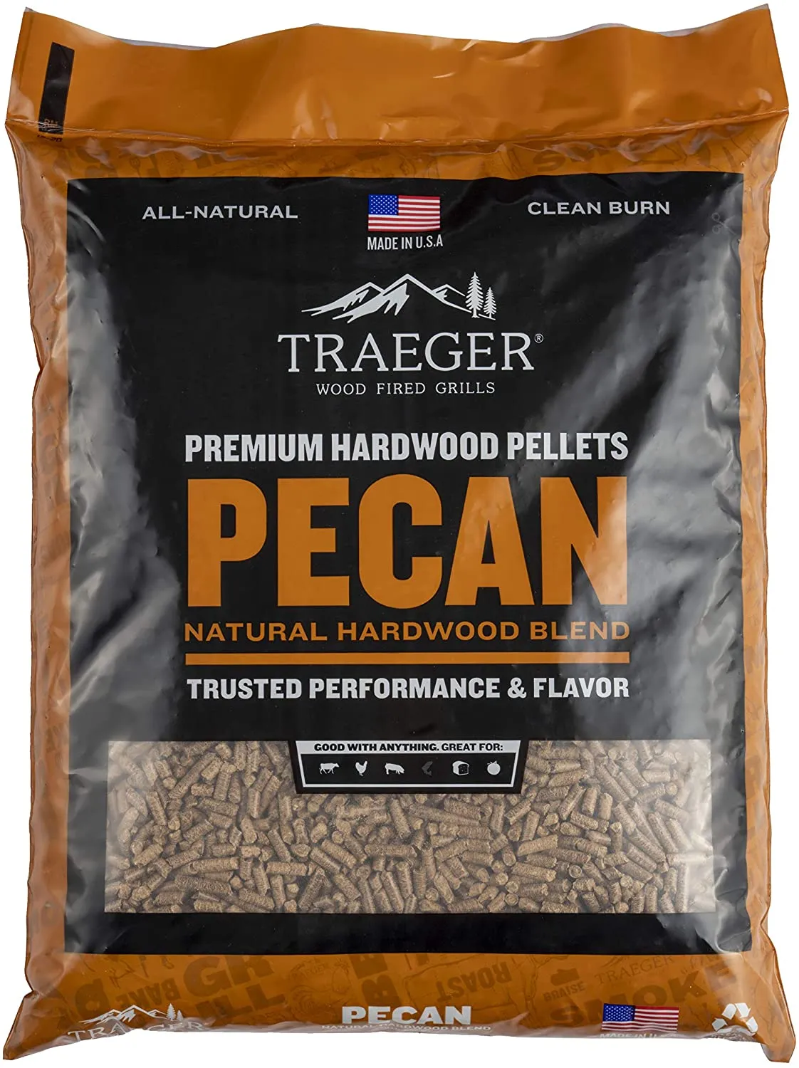 Traeger BBQ Wood Pellets Pecan Flavour