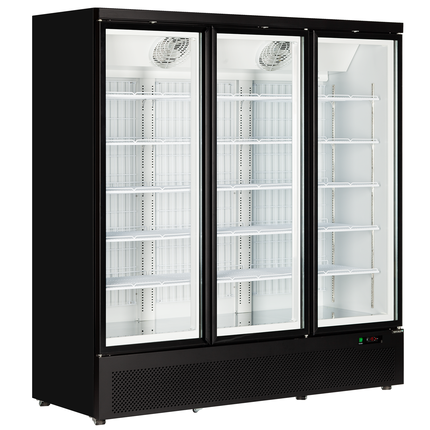 ATOM Maxi 3 Glass Doors Freezer Retail Display Black Range