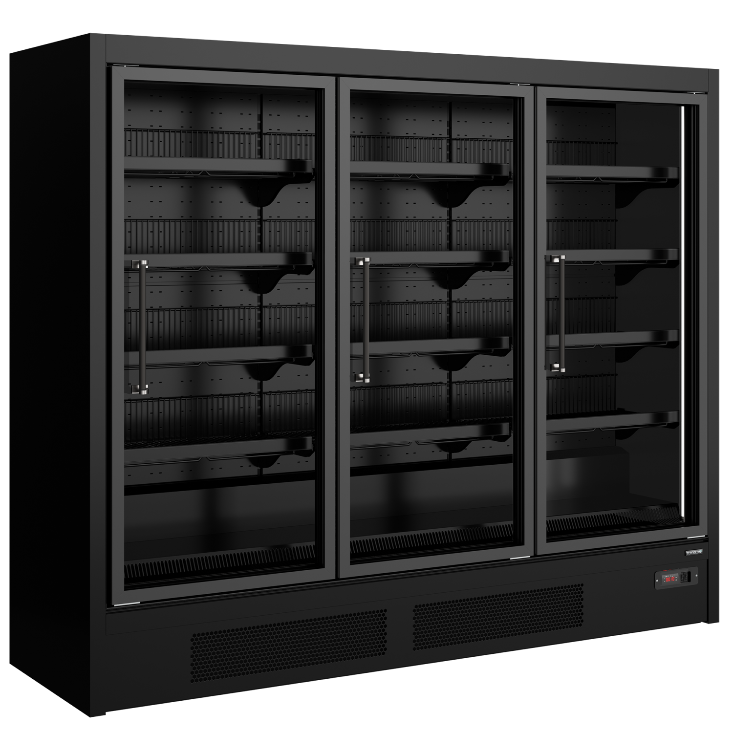 Tefcold Galaxy+ GPF Freezer Black Glass Door Freezer