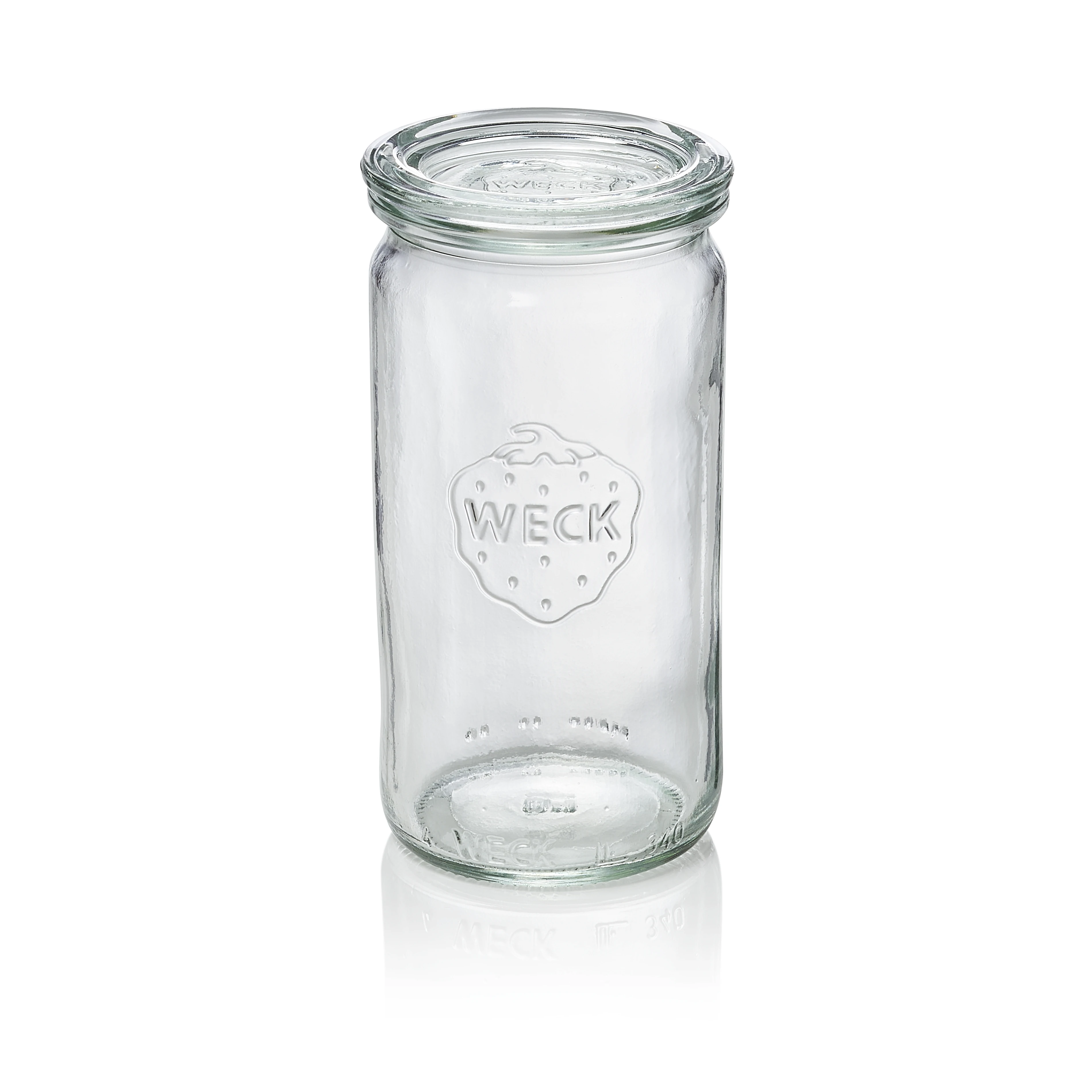 Cylinder shape glass jar