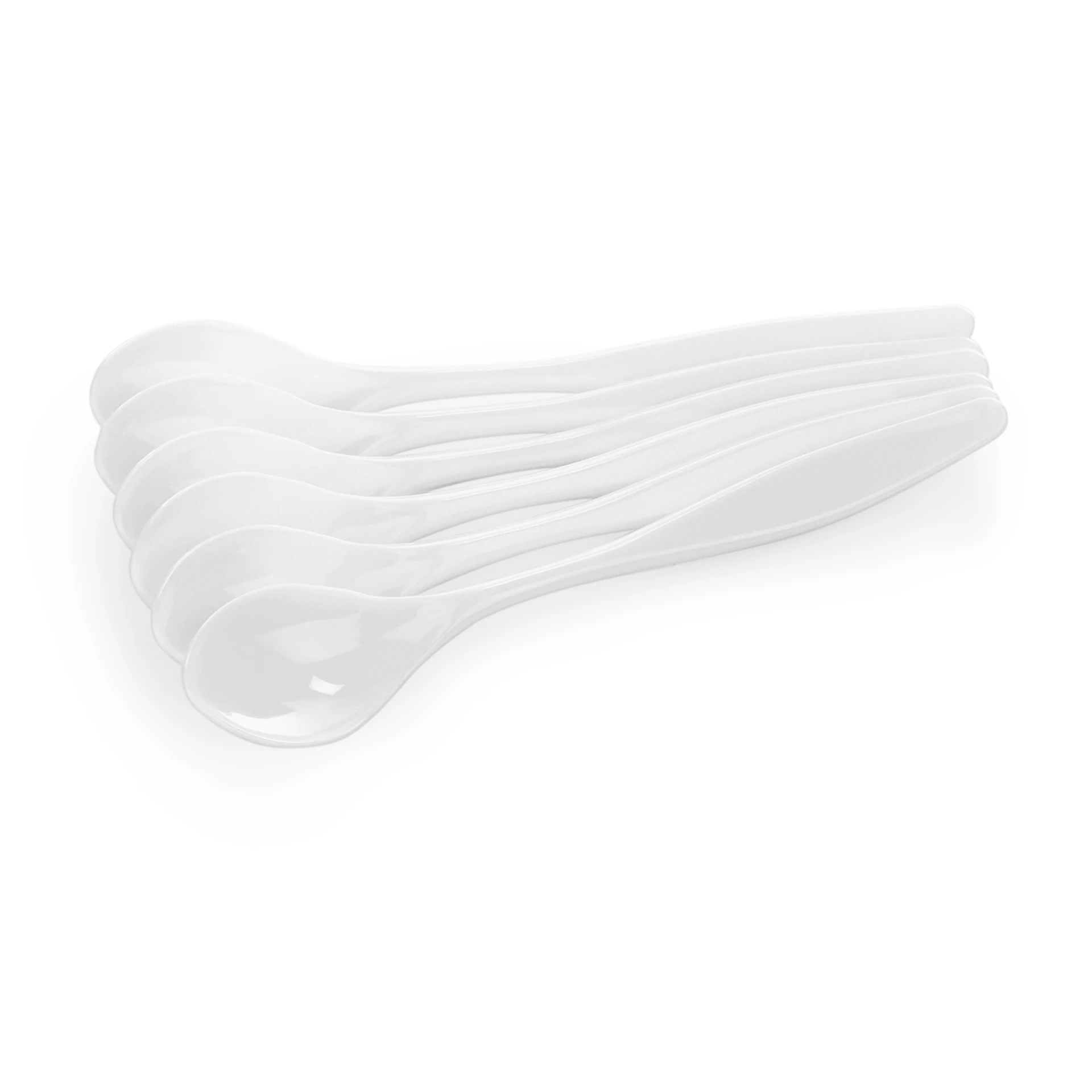 Egg spoon set White